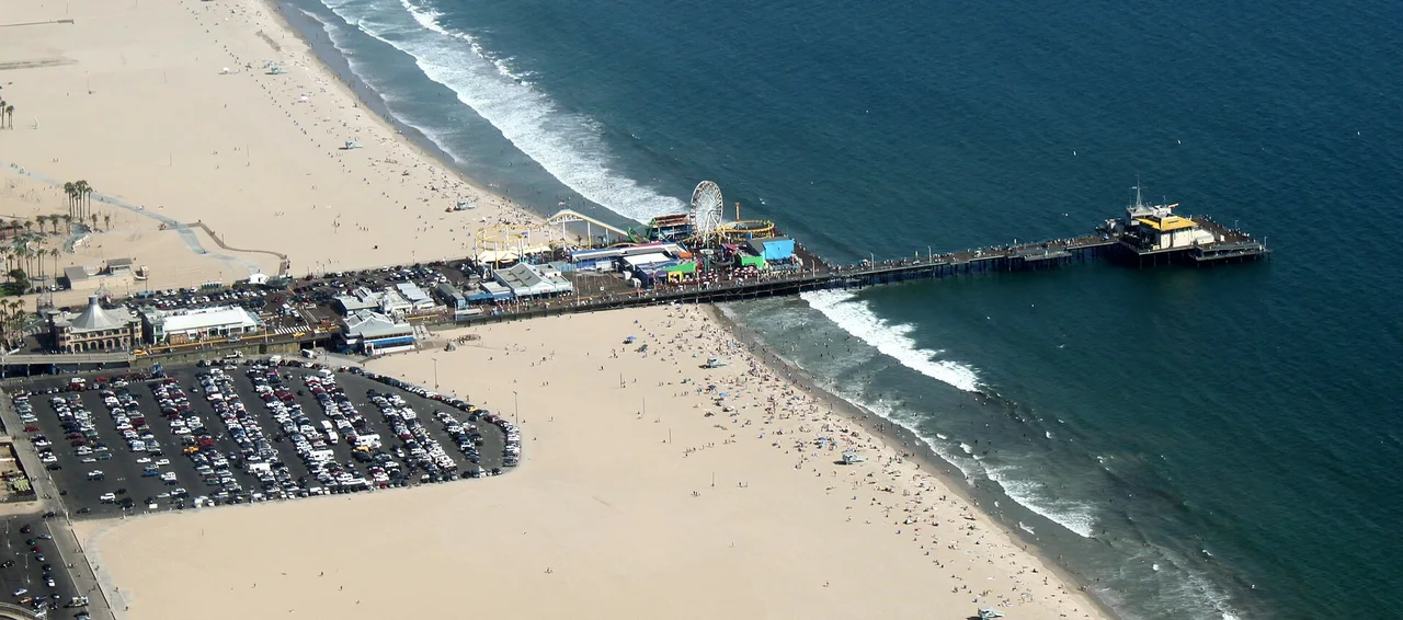 Santa Monica Pier and coastline